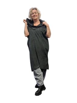 Luuka mouwloze tuniek antraciet 