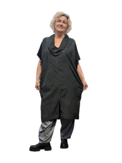 Luuka mouwloze tuniek antraciet 