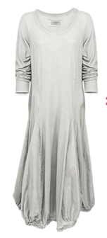 Luuka ballonjurk grijs stonewashed