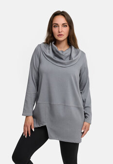 Tuniek Juline grijs denim stretch