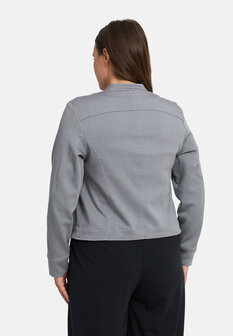 Blousejack Juline grijs denim stretch