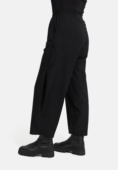 Wijde broek  &#039;Calina&#039; zwart stretch