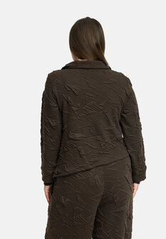 Kekoo jacket bruin asymmetrische zoom