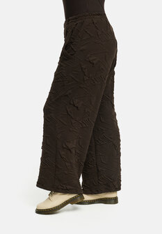 Kekoo broek bruin rekbare taille