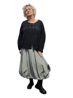 Kort jasje-vest  zwart