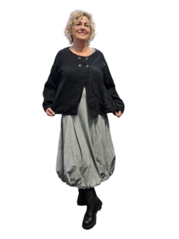 Kort jasje-vest  zwart