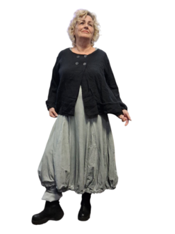 Kort jasje-vest  zwart