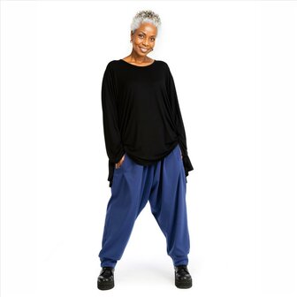 Milano broek, effen blauw