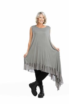 Juliette-tuniek,-met Chiffon inzet grijs