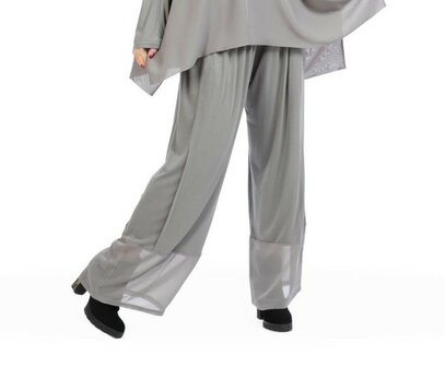 Juliette-broek,-met Chiffon inzet grijs