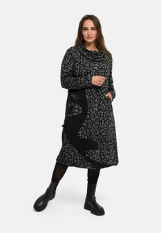 Seriva jurk grijs/zwart