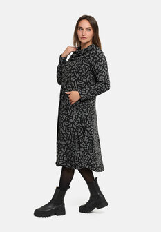 Seriva jurk grijs/zwart