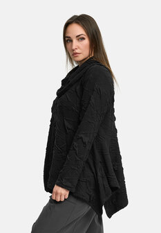 Kekoo tuniek zwart asymmetrische-zoom
