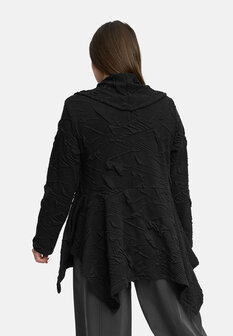 Kekoo tuniek zwart asymmetrische-zoom