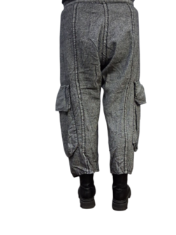 Broek Luuka grijs stonewashed 