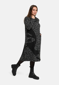 Seriva jurk grijs/zwart