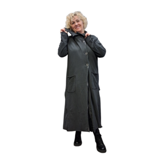 Luuka lange  jas -vest antraciet