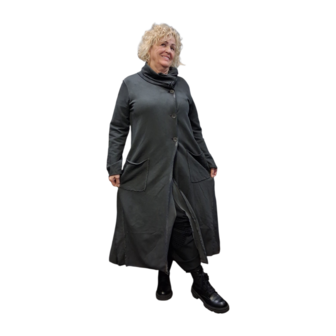 Luuka lange  jas -vest antraciet