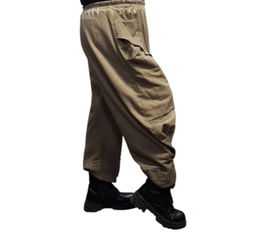 Broek Luuka beige stonewashed