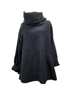 Warme Luuka trui met grote col  A-lijn 