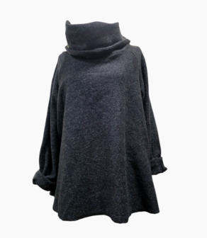 Warme Luuka trui met grote col  A-lijn 