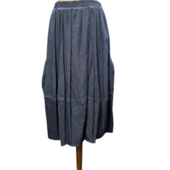 Rok navy met grote zakken