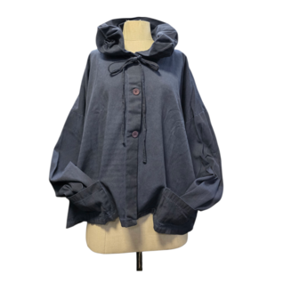 Luuka kort jasje -vest 100% cotton navy