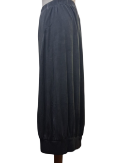 Ballonrok grijs met asymmetrische zoom