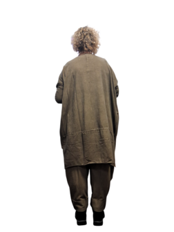 Luuka-lange-tuniek-/-jurk-met-print zand