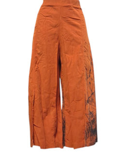 Leuk set Broek en gilet Luuka oranje met print