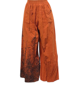 Leuk set Broek en gilet Luuka oranje met print
