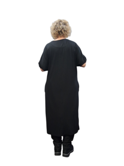 Jurk Thom B zwart  met borduursel