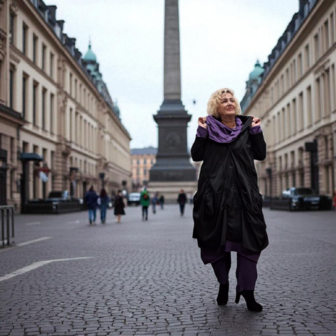 Aparte jas-mantel-zwart