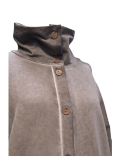 Vest/jas Luuka rose/grijs met print