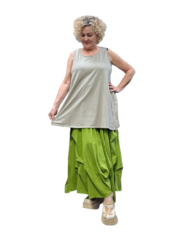  Topje mouwloos  taupe