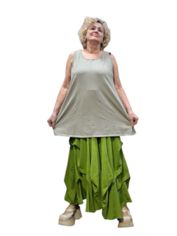  Topje mouwloos  taupe