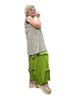  Topje mouwloos  taupe