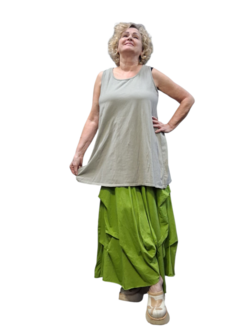  Topje mouwloos  taupe