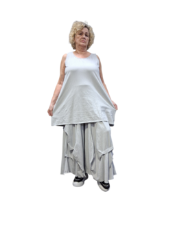  Topje mouwloos licht grijs