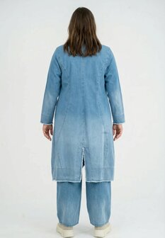 'Sky' Mantel &ndash; Premium Spijkerstof, Ombre-wassing &amp; Rekbaar