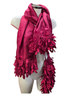 Myrjo handgemaakte buideltasje rood met sjaal