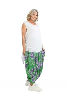 Broek Mahio Floral groen