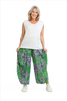 Broek Mahio Floral groen