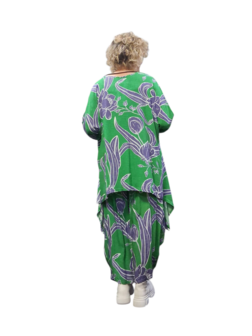 Oversized Shirt Mahio Bloemen groen