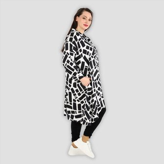 Blouse Blicks zwart/wit