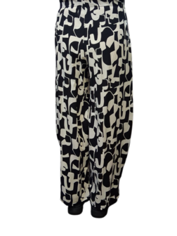 Broek Elise zwart off white