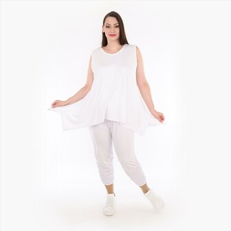 Top Skye mouwloos wit