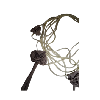 Myrjo ketting licht geel -taupe