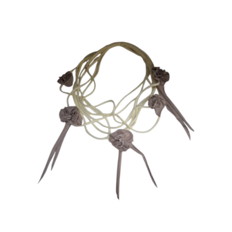 Myrjo ketting licht geel -taupe