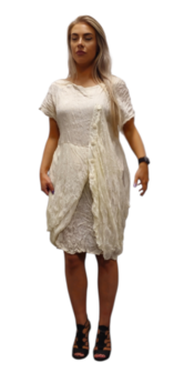 Tuniek off white voile overslag